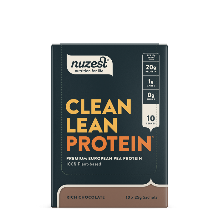 Nuzest Clean Lean Protein Rich Chocolate 25g x 10 (CASE) - Dennis the Chemist