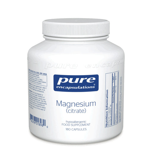 Pure Encapsulations Magnesium Citrate 180's - Dennis the Chemist