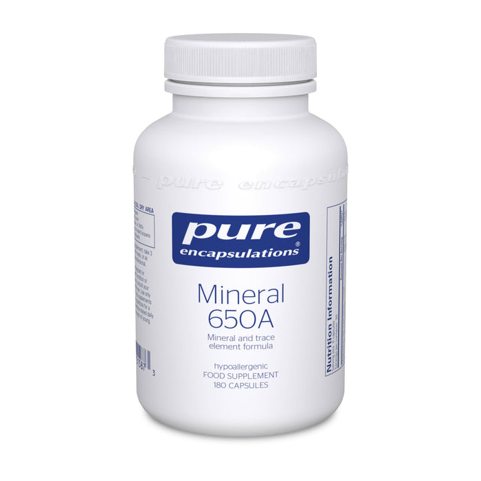 Pure Encapsulations Mineral 650A 180's - Dennis the Chemist