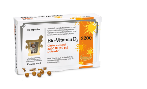 Pharma Nord Bio-Vitamin D3 3200IU 80's - Dennis the Chemist