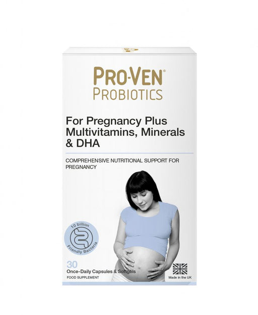 Proven Probiotics For Pregnancy Plus Multivitamins, Minerals & DHA 30 Capsules & 30 Softgels - Dennis the Chemist