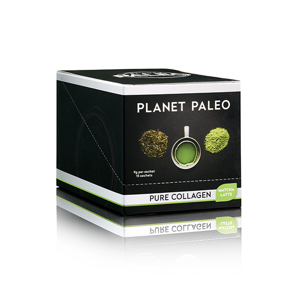 Planet Paleo Pure Collagen Matcha Latte 9g x 15 CASE - Dennis the Chemist