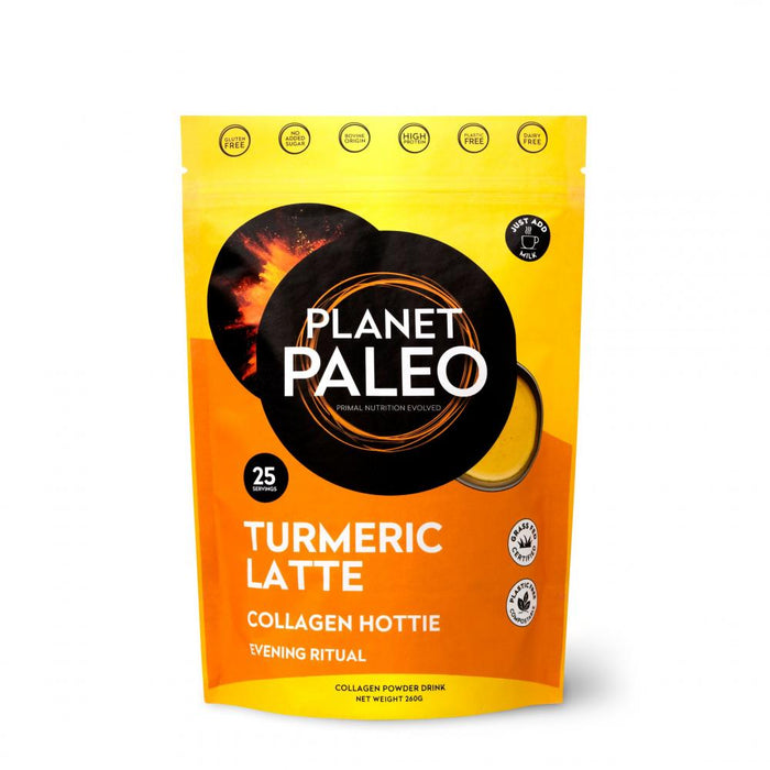 Planet Paleo Turmeric Latte Collagen Hottie 260g - Dennis the Chemist