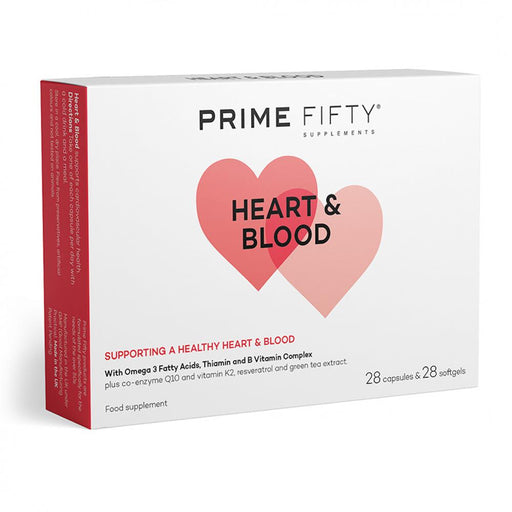 Prime Fifty Heart & Blood 28 capsules & 28 softgels - Dennis the Chemist
