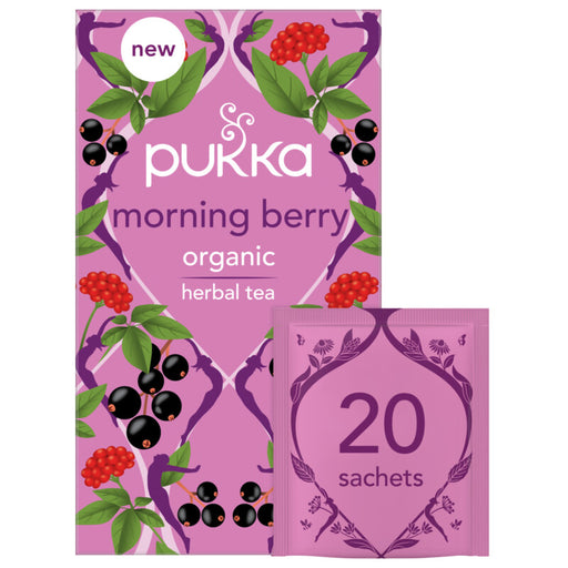 Pukka Herbs Morning Berry Organic Herbal Tea 20's - Dennis the Chemist