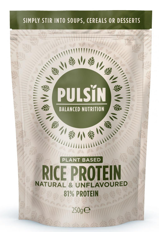 Pulsin Plant Based Rice Protein Natural & Unflavoured 250g - Dennis the Chemist
