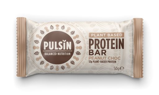 Pulsin Plant Based Protein Bar Peanut Choc 18 x 50g CASE - Dennis the Chemist