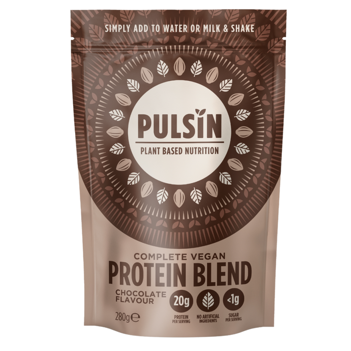 Pulsin Complete Vegan Protein Blend Chocolate Flavour 280g - Dennis the Chemist