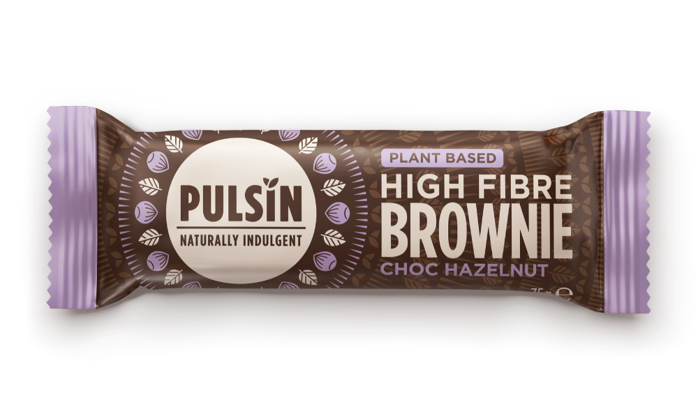 Pulsin Plant Based High Fibre Brownie Choc Hazelnut 18 x 35g CASE - Dennis the Chemist