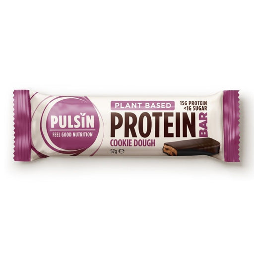 Pulsin Plant Based Protein Bar Cookie Dough 12 x 57g CASE - Dennis the Chemist