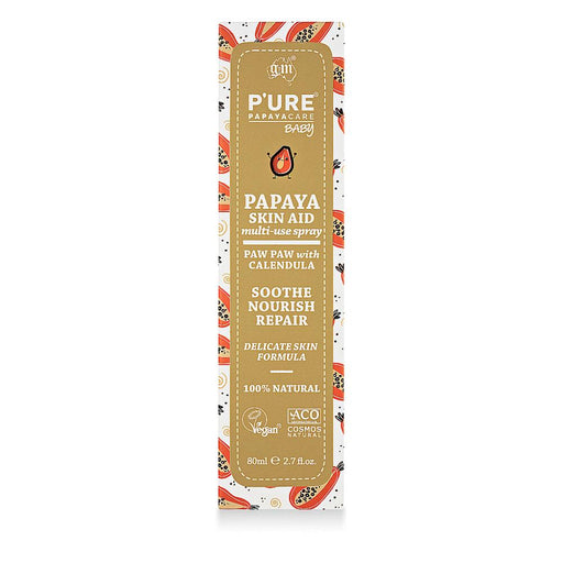 P'URE Papayacare Baby Papaya Skin Aid Multi-Use Spray 80ml - Dennis the Chemist
