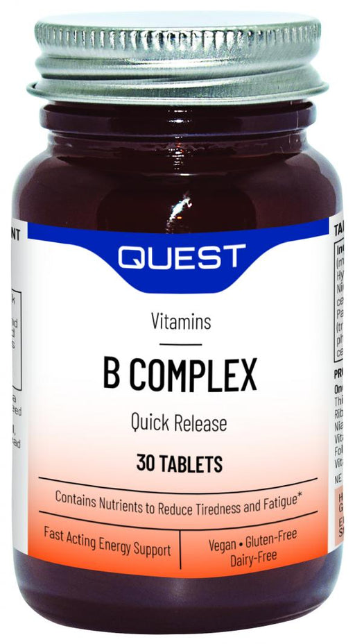 Quest Vitamins B Complex Quick Release 30's - Dennis the Chemist