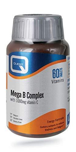 Quest Vitamins Mega B Complex with 1000mg Vitamin C 60's - Dennis the Chemist