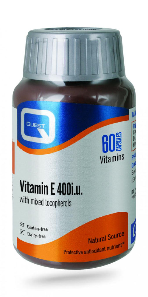 Quest Vitamins Vitamin E 400iu with Mixed Tocopherols 60's - Dennis the Chemist