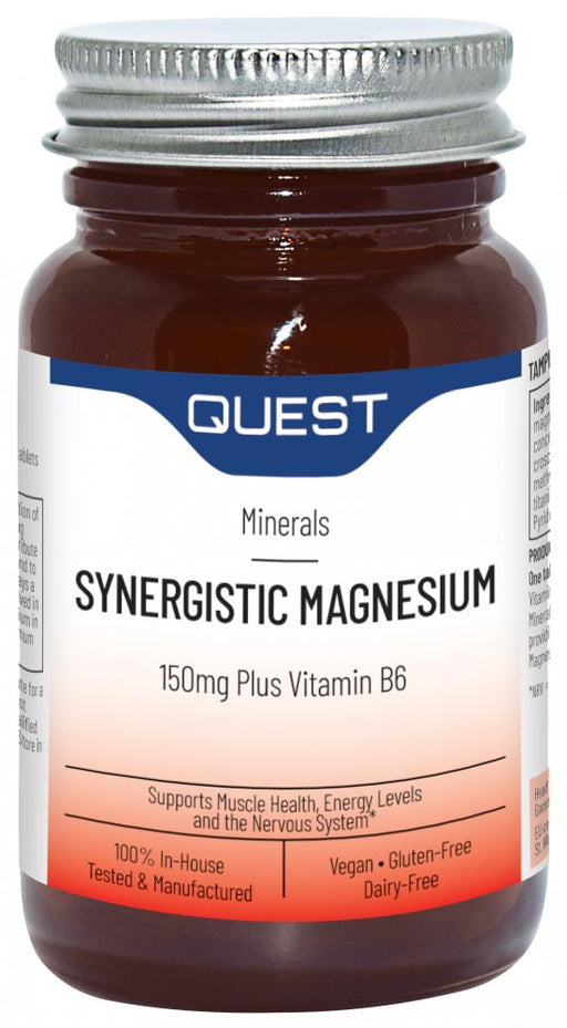Quest Vitamins Synergistic Magnesium 150mg Plus Vitamin B6 60's - Dennis the Chemist