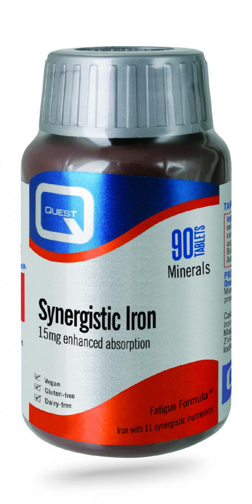 Quest Vitamins Synergistic Iron Enhanced Absorption 15mg 90's - Dennis the Chemist