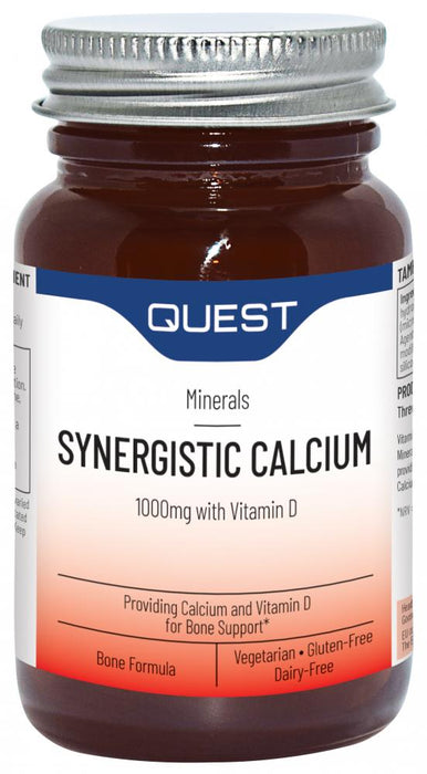 Quest Vitamins Synergistic Calcium 1000mg with Vitamin D 90's - Dennis the Chemist