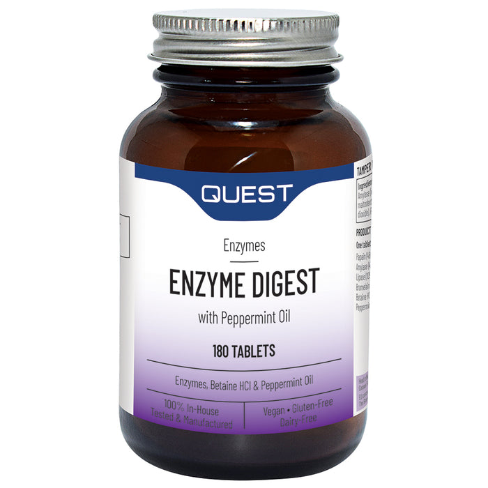 Quest Vitamins Enzyme Digest with Peppermint Oil 180's - Dennis the Chemist