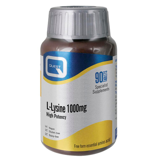 Quest Vitamins L-Lysine 1000mg High Potency 90's - Dennis the Chemist