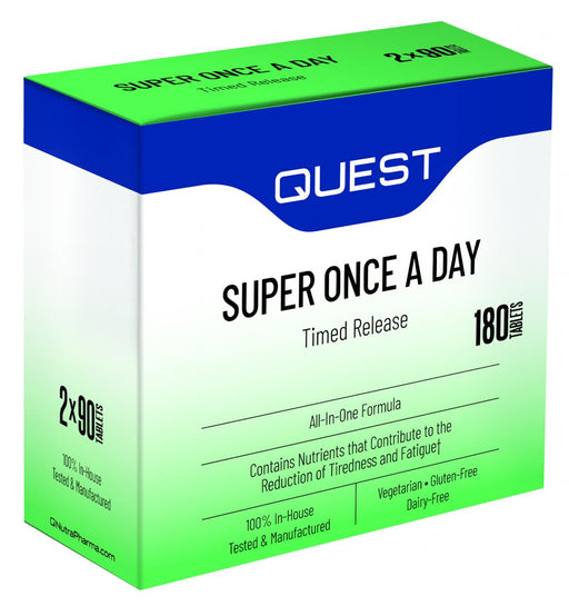 Quest Vitamins Super Once A Day Timed Release 180's (2x90's in box) - Dennis the Chemist