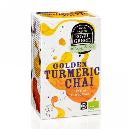 Royal Green Golden Turmeric Chai Herbal Infusion 16's - Dennis the Chemist