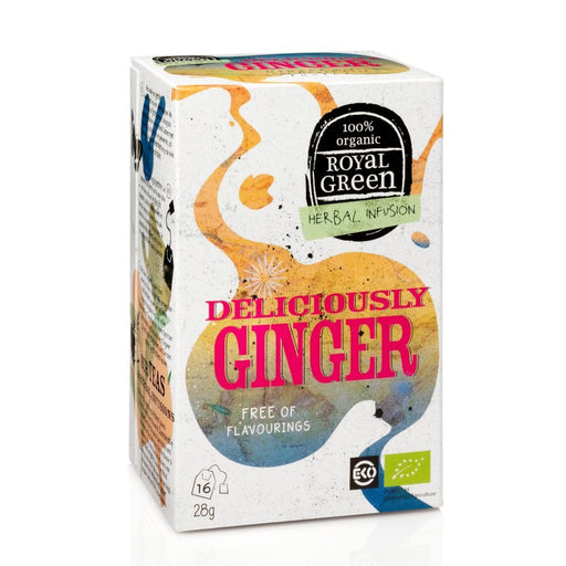 Royal Green Deliciously Ginger Herbal Infusion 16's - Dennis the Chemist