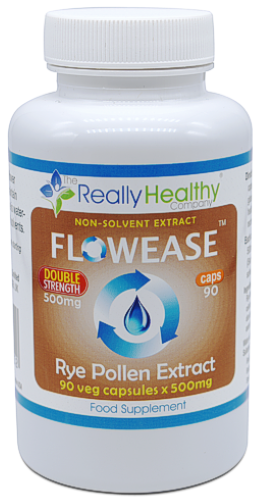 The Really Healthy Company Flowease Rye Pollen Extract 500mg 90's - Dennis the Chemist