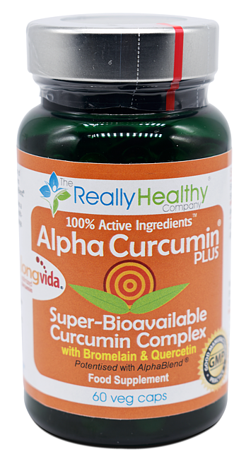 The Really Healthy Company AlphaCurcumin Plus 60's - Dennis the Chemist