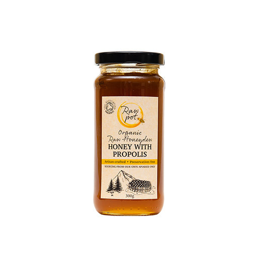 Organic Raw Honeydew Honey with Propolis 300g - Dennis the Chemist