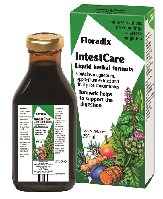 Salus Floradix Intestcare Liquid Herbal Formula 250ml - Dennis the Chemist
