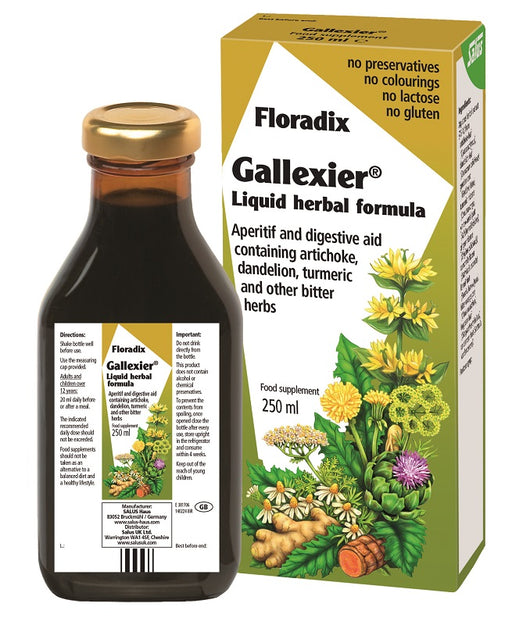 Salus Floradix Gallexier Liquid Herbal Formula 250ml - Dennis the Chemist