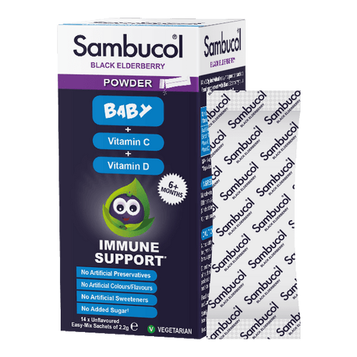 Sambucol Baby + Vitamin C + Vitamin D Immune Support Powder 2.2g x 14 Sachets - Dennis the Chemist