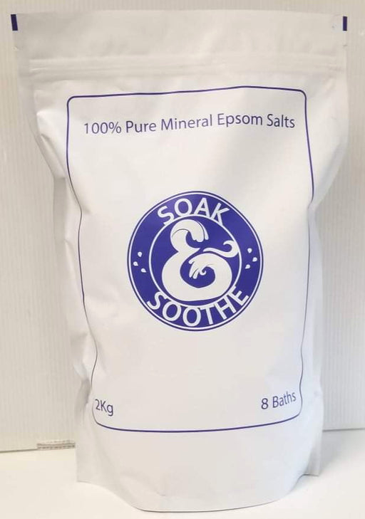 Soak & Soothe 100% Pure Mineral Epsom Salts 2kg - Dennis the Chemist