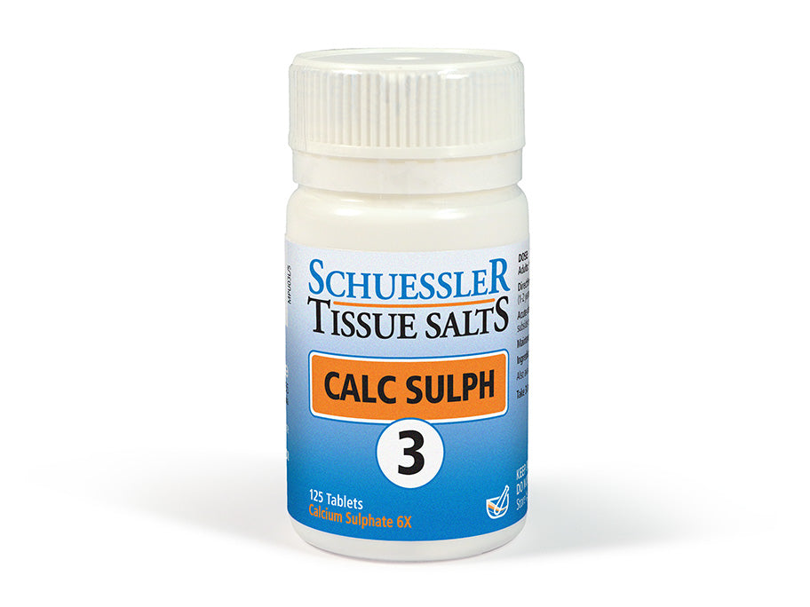 Schuessler 3 Calc Sulph 125 tablets - Dennis the Chemist