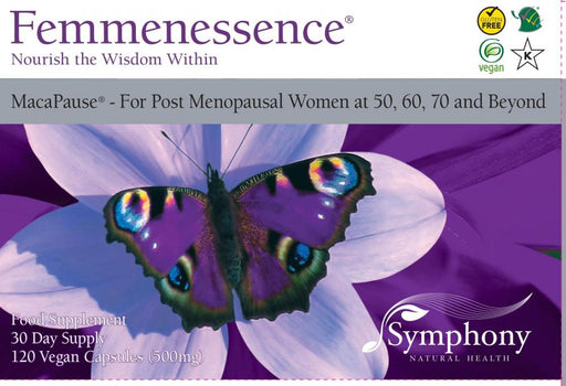 Symphony Natural Health Femmenessence MacaPause 120's (PURPLE BUTTERFLY) - Dennis the Chemist