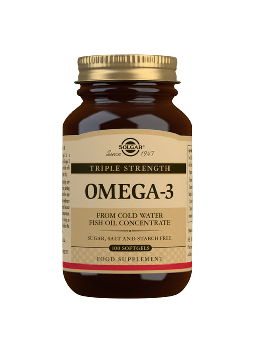 Solgar Omega-3 Fish Oil (Triple Strength) 100's - Dennis the Chemist