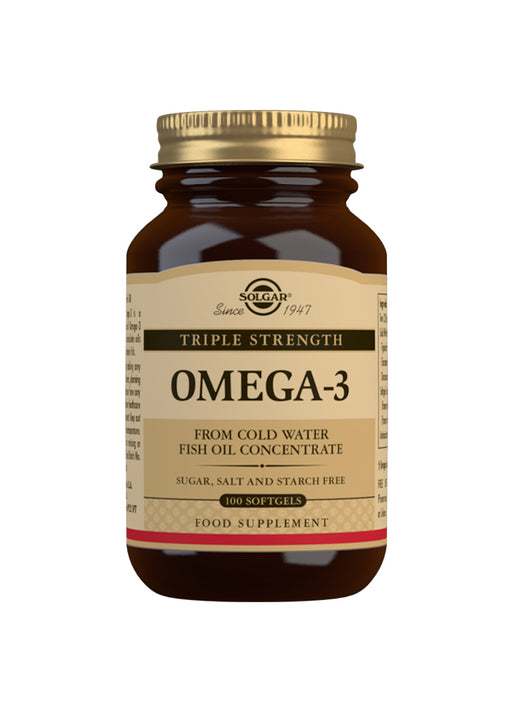 Solgar Omega-3 Fish Oil (Triple Strength) 100's - Dennis the Chemist