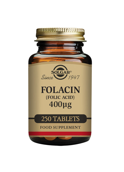 Solgar Folacin (Folic Acid) 400ug 250's - Dennis the Chemist