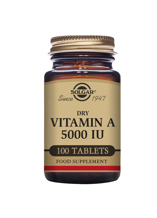 Solgar Dry Vitamin A 5000iu 100's - Dennis the Chemist