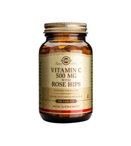 Solgar Vitamin C 500mg with Rose Hips 100's - Dennis the Chemist