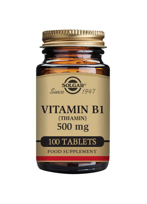 Solgar Vitamin B1 (Thiamin) 500mg 100's - Dennis the Chemist