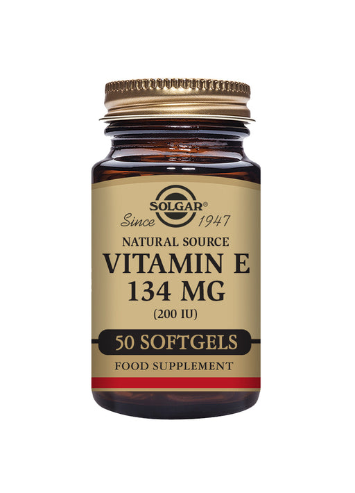 Solgar Natural Source Vitamin E 134mg (200iu) 50 Softgels - Dennis the Chemist