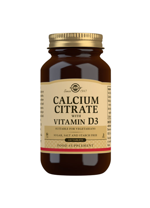 Solgar Calcium Citrate with Vitamin D3 240's - Dennis the Chemist