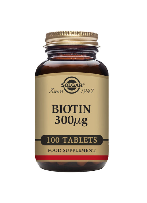 Solgar Biotin 300ug 100's - Dennis the Chemist