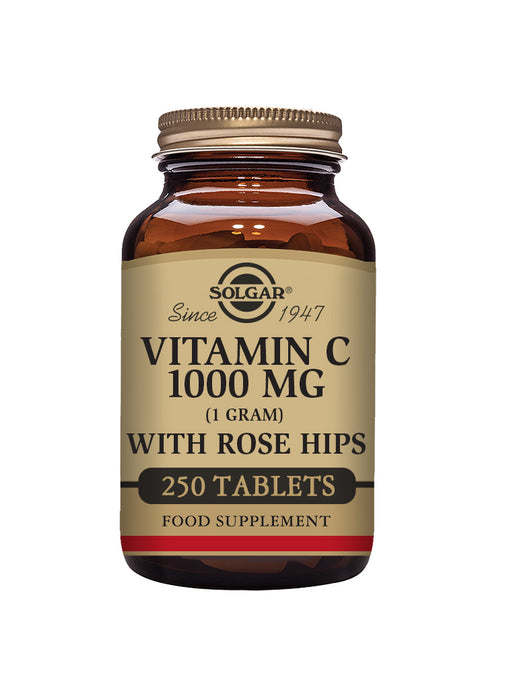 Solgar Vitamin C 1000mg with Rose Hips 250's - Dennis the Chemist