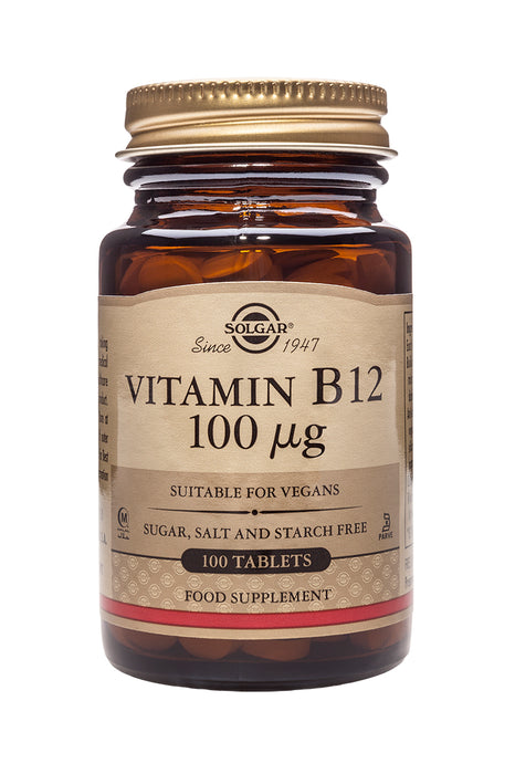 Solgar Vitamin B12 100ug (Tablets) 100's - Dennis the Chemist