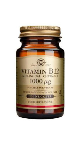 Solgar Vitamin B12 1000ug 100 Nuggets - Dennis the Chemist