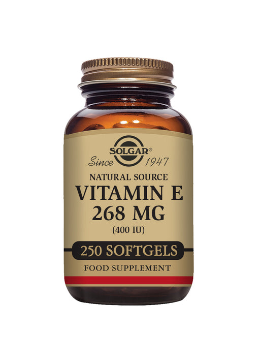 Solgar Natural Source Vitamin E 268mg (400iu) 250 Softgels - Dennis the Chemist