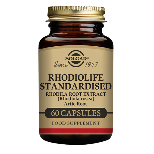 Solgar Rhodiola Standardised Rhodila Root Extract 60's - Dennis the Chemist