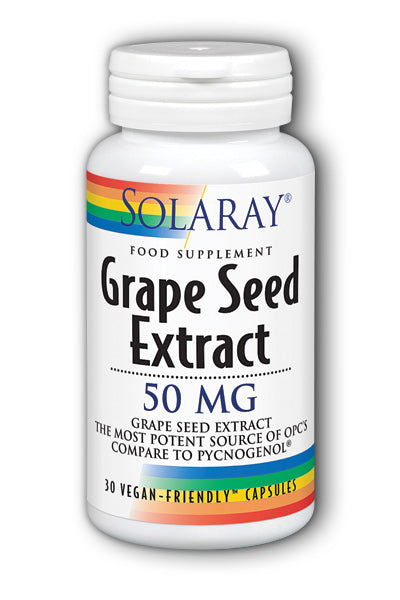Solaray Grape Seed Extract 50mg 30's - Dennis the Chemist
